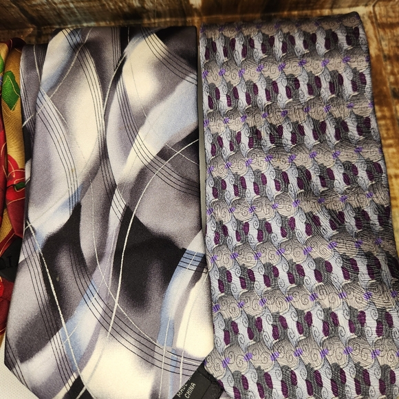 Jerry Garcia Ties Lot of 4 Psychedelic Art Grateful Dead Abstract Fish Menthe - Picture 3 of 11